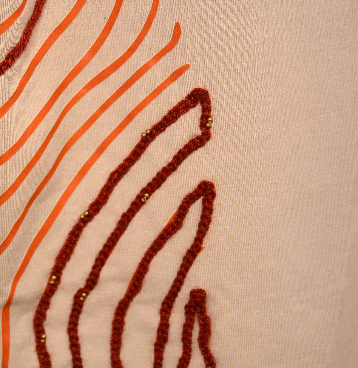 Embroidered Printed T-Shirt