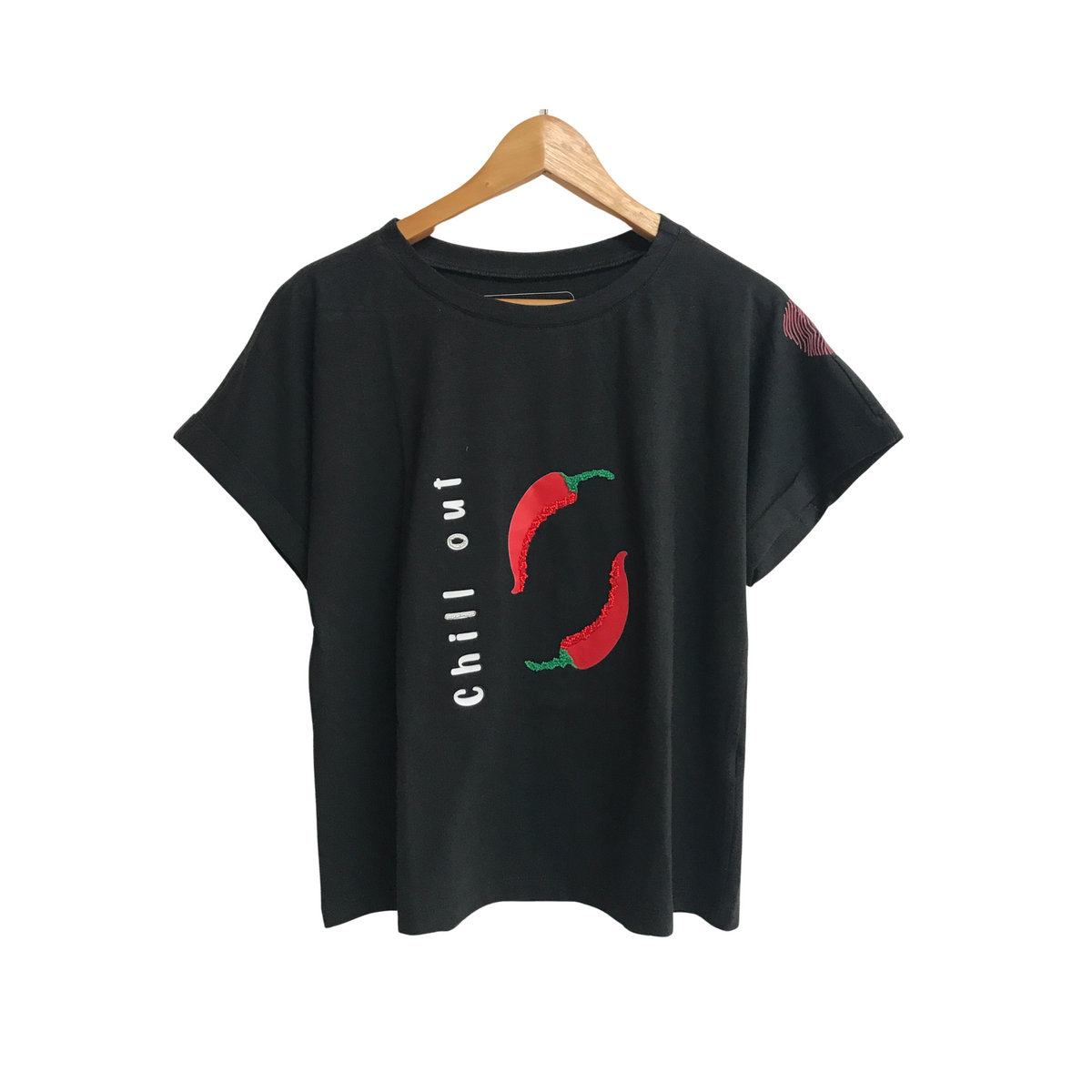 Embroidered Printed T-Shirt