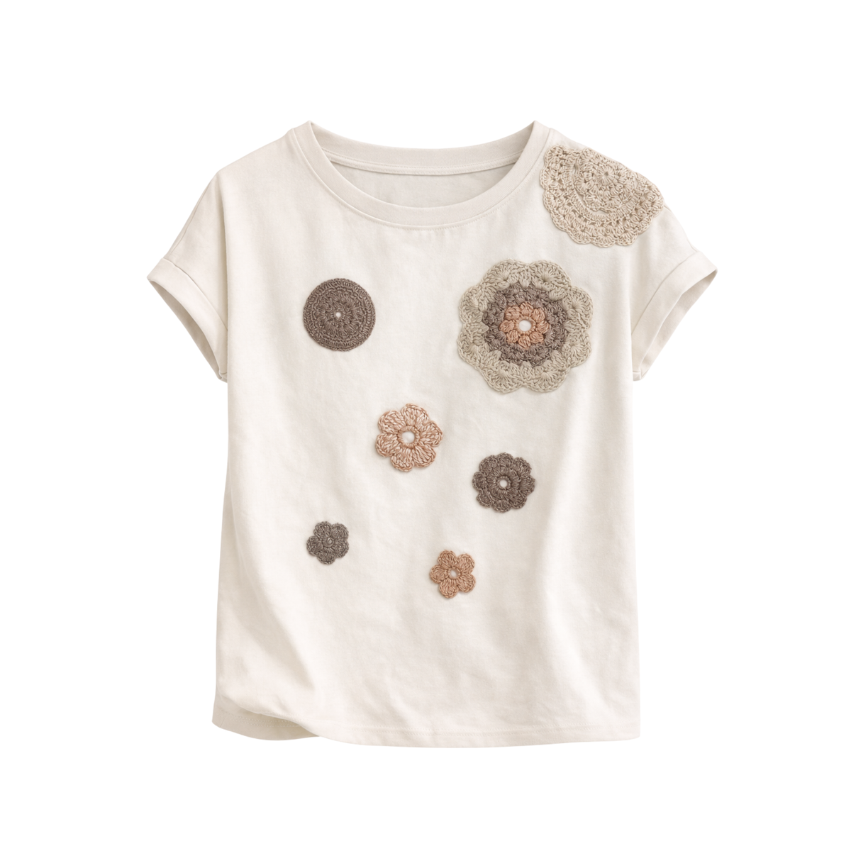 Embroidered Printed T-Shirt