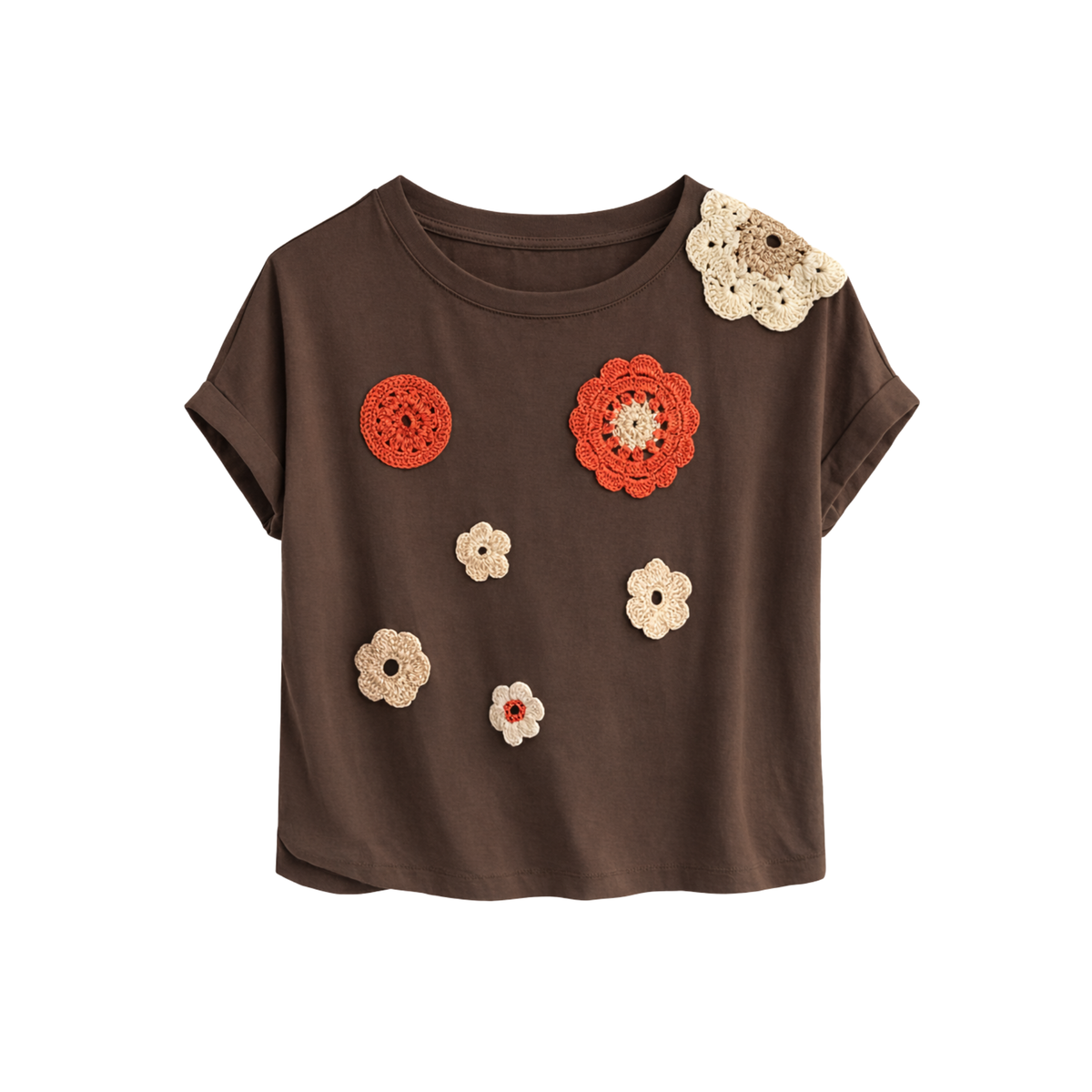 Embroidered Printed T-Shirt