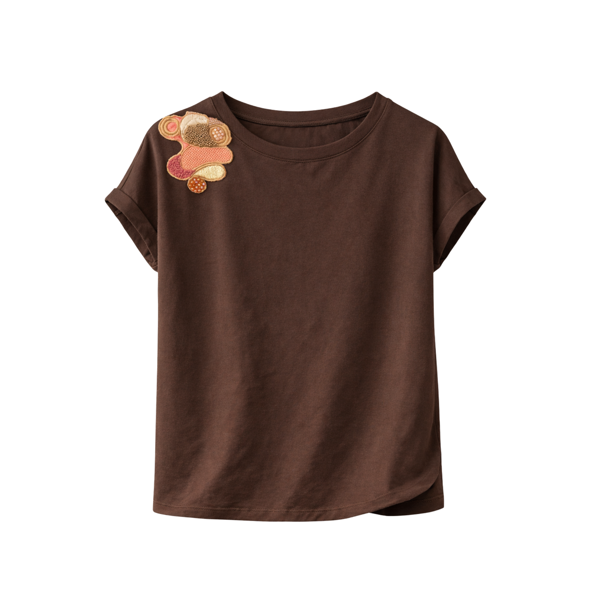 Embroidered Printed T-Shirt