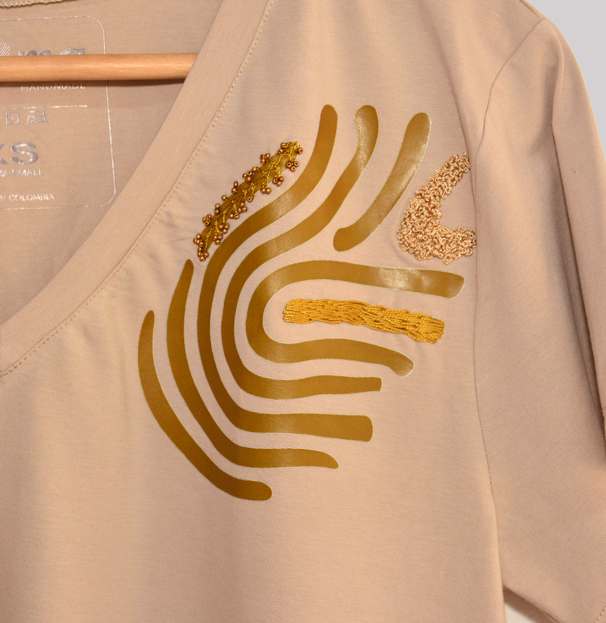 Embroidered Printed T-Shirt