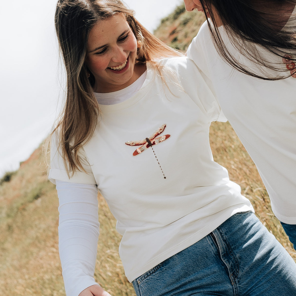 Embroidered Printed T-Shirt