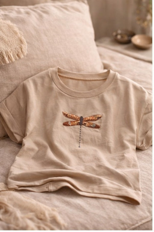 Embroidered Printed T-Shirt