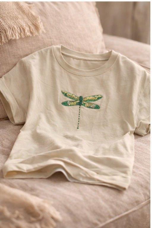Embroidered Printed T-Shirt