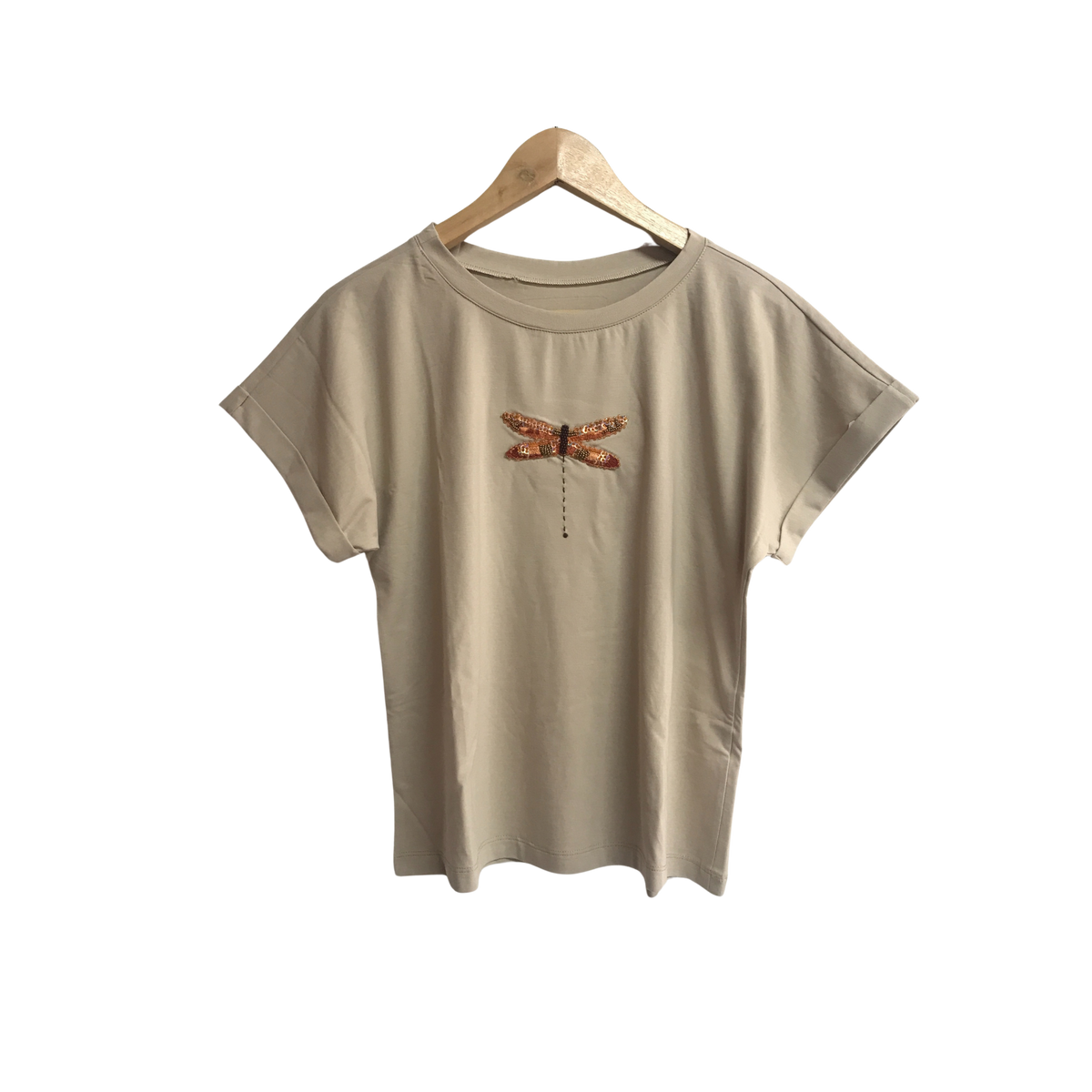 Embroidered Printed T-Shirt