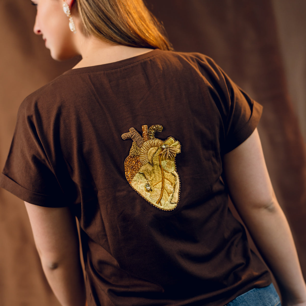Embroidered Printed T-Shirt